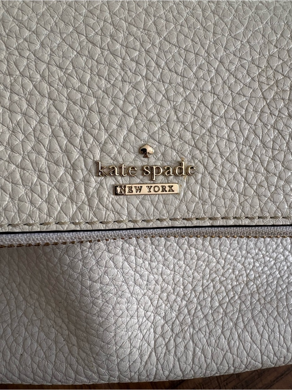kate spade White Pebbled Leather Crossbody Bag - Picture 10 of 13